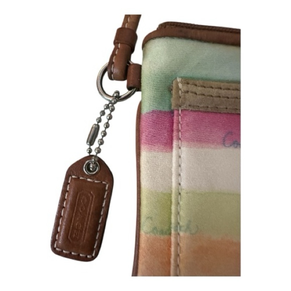 Coach Hampton Watercolor Wristlet • Vintage Pastel Resort Pouch • Beach Vacation - Picture 3 of 16